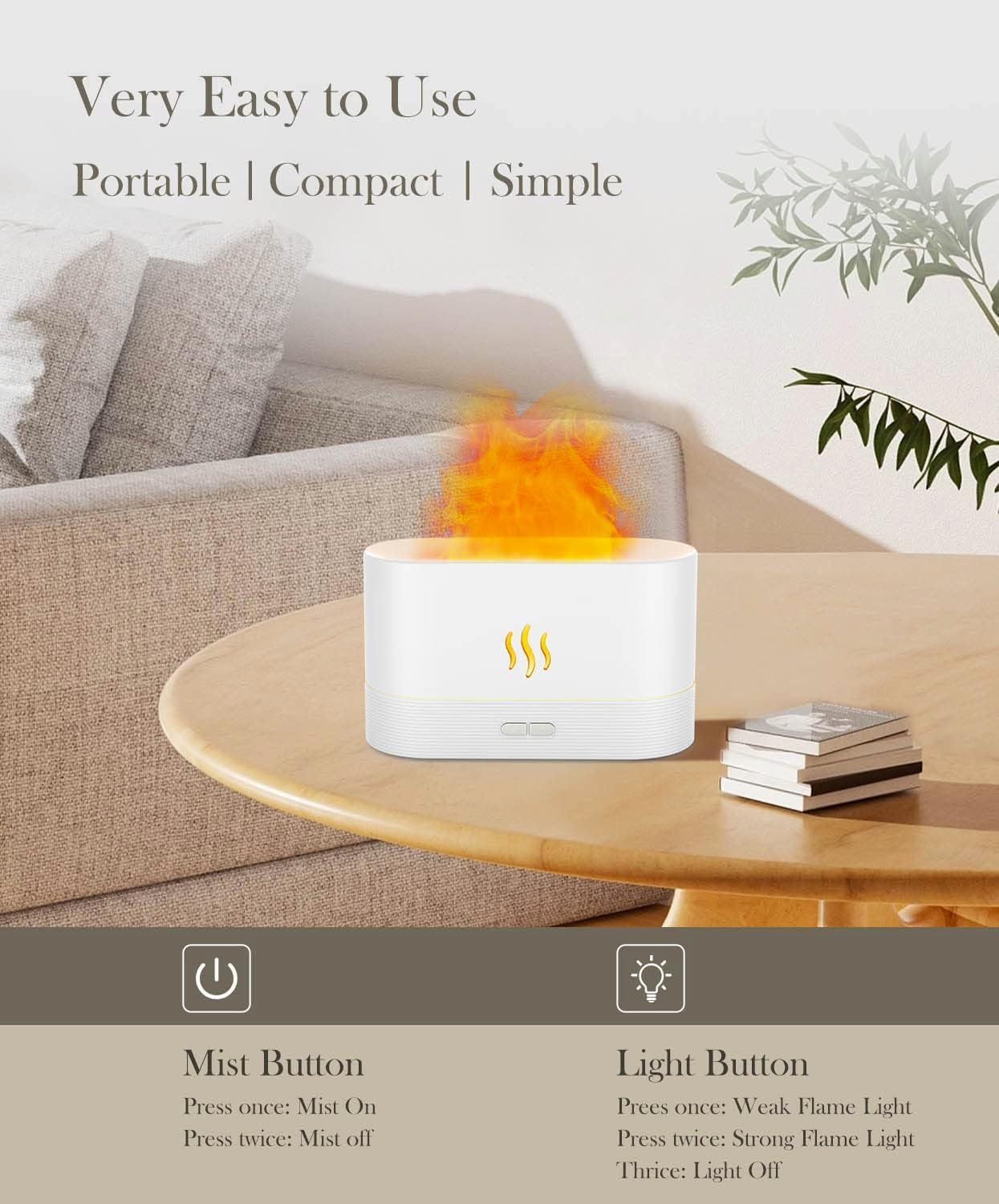 Humidificador Difusor de Aromas MagicFlame®
