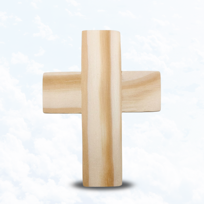Cruz de madera decorativa