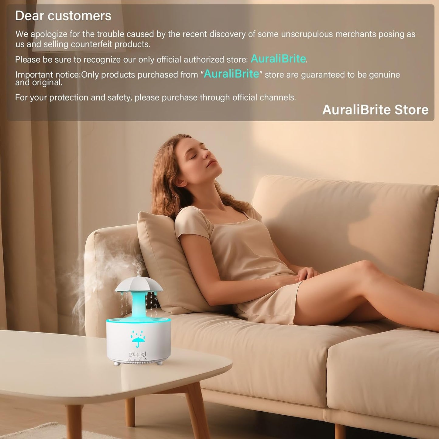 Humidificador Difusor Lluvia Mágica