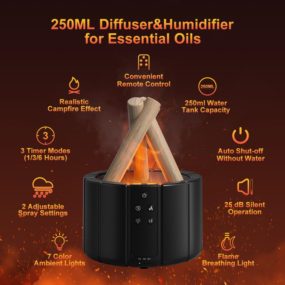 Humidificador Difusor Fogata Mágica®
