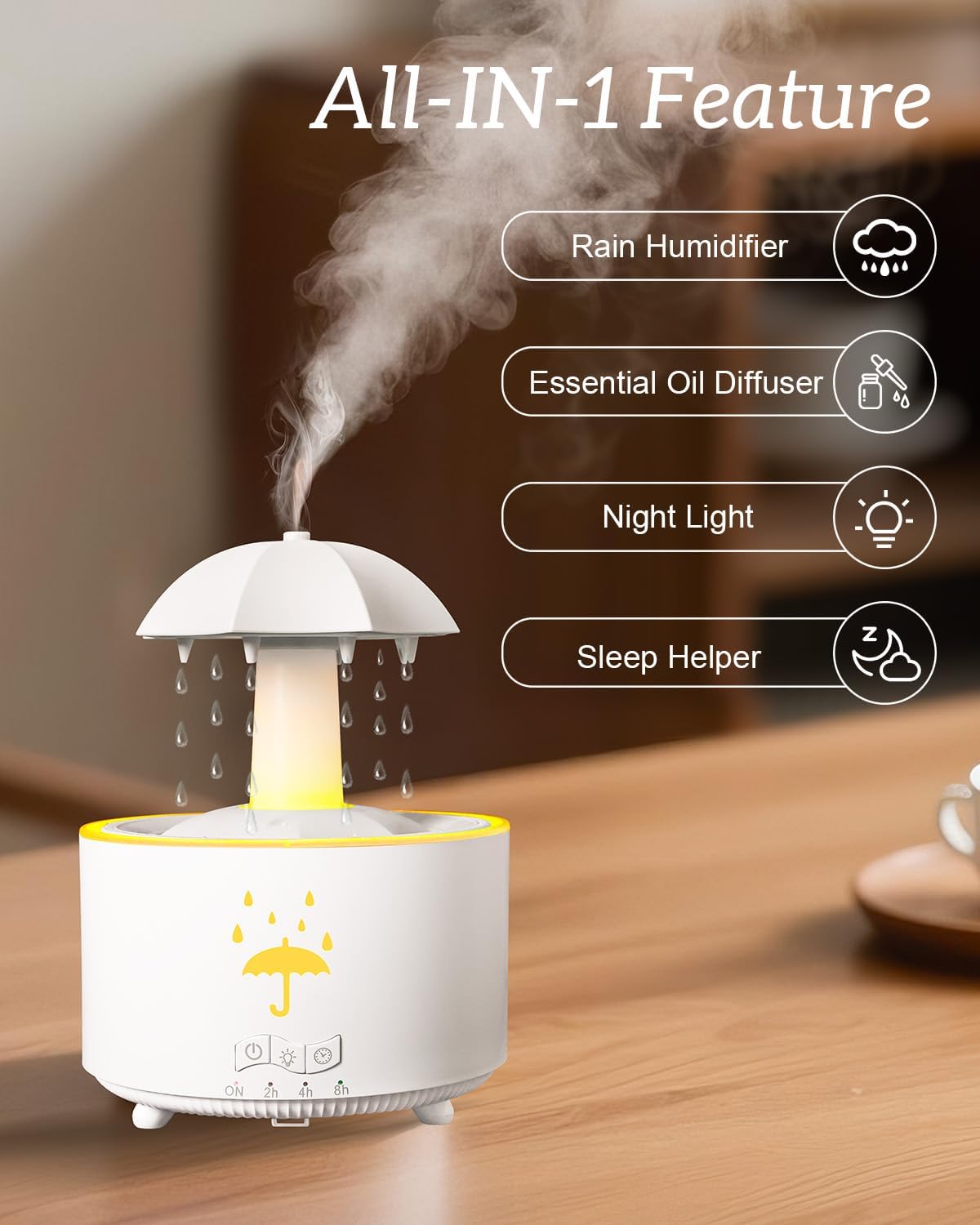 Humidificador Difusor Lluvia Mágica