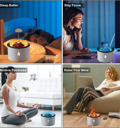 Humidificador Difusor de Aromas Volcán Mágico®